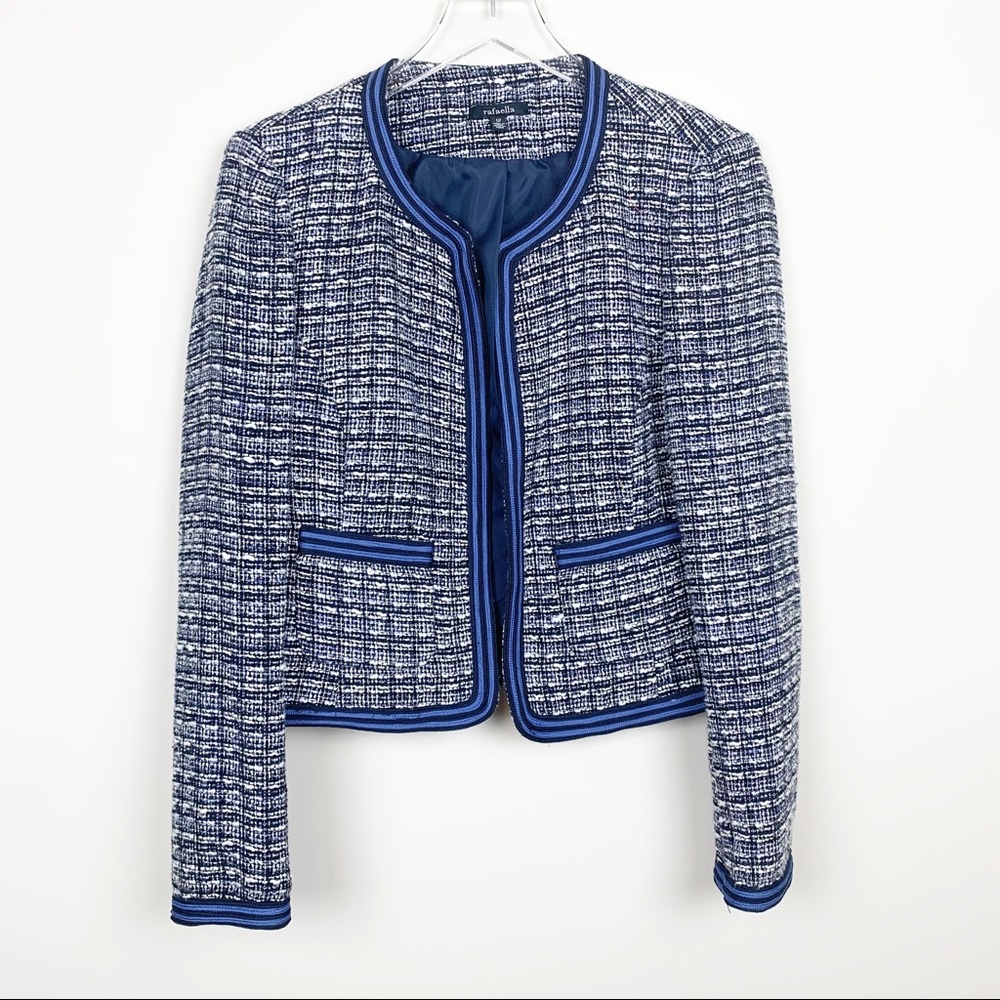 Rafella | Classic Boxy Tweed Blazer Jacket